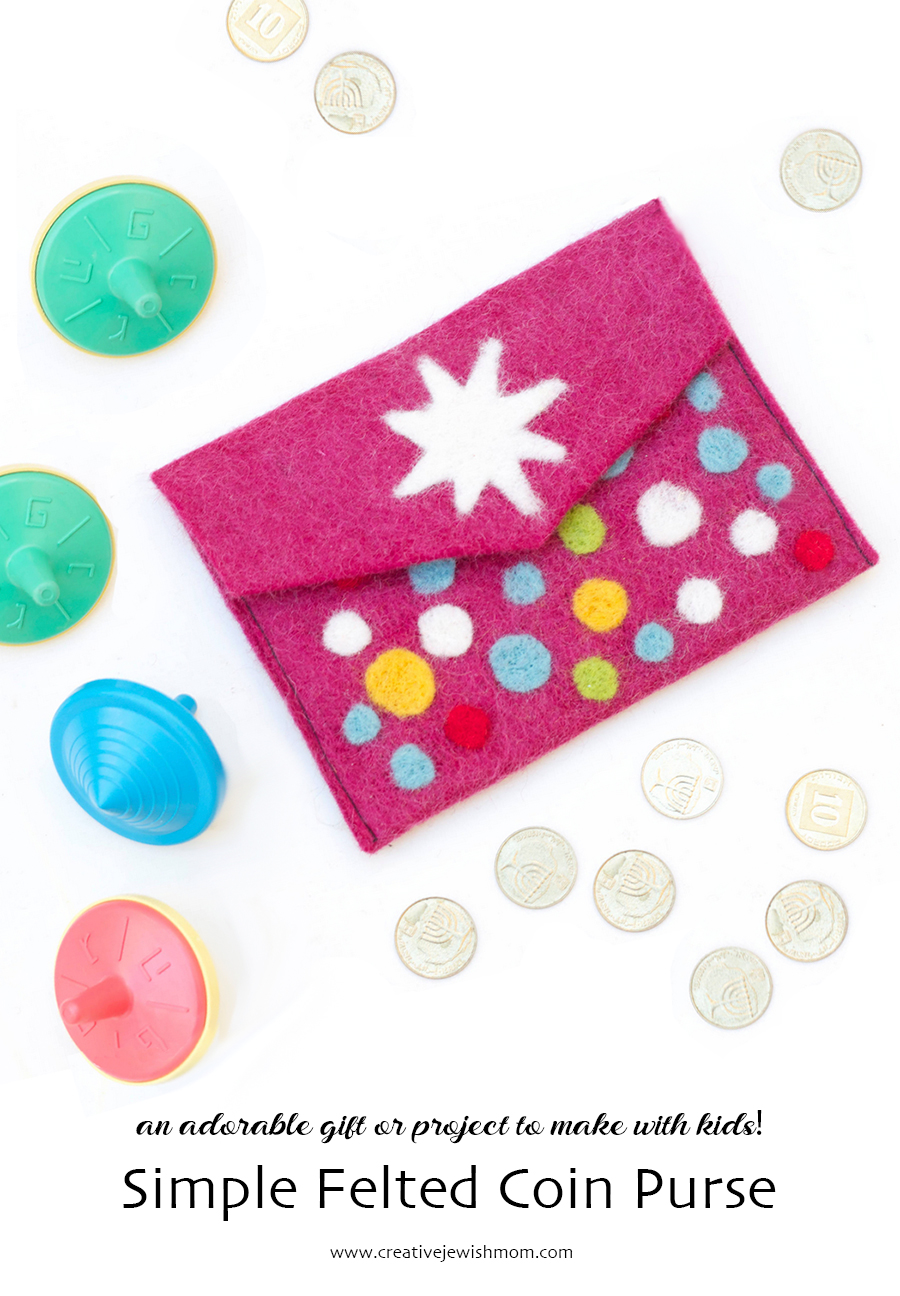 DIY Hanukkah Felt Coin Purses
