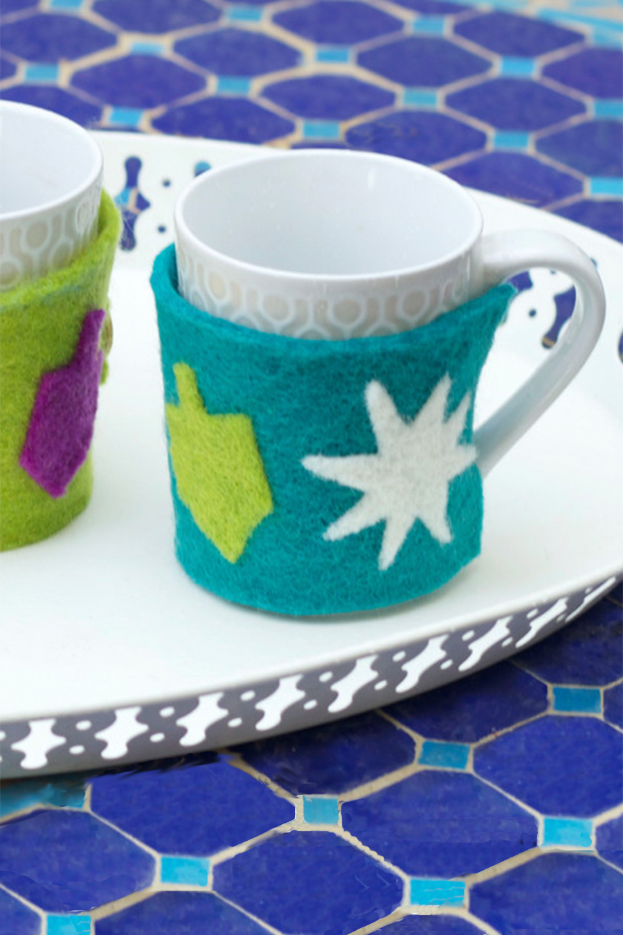 DIY Felt Mug Cozy For Hanukkah Makes A Great Gift!