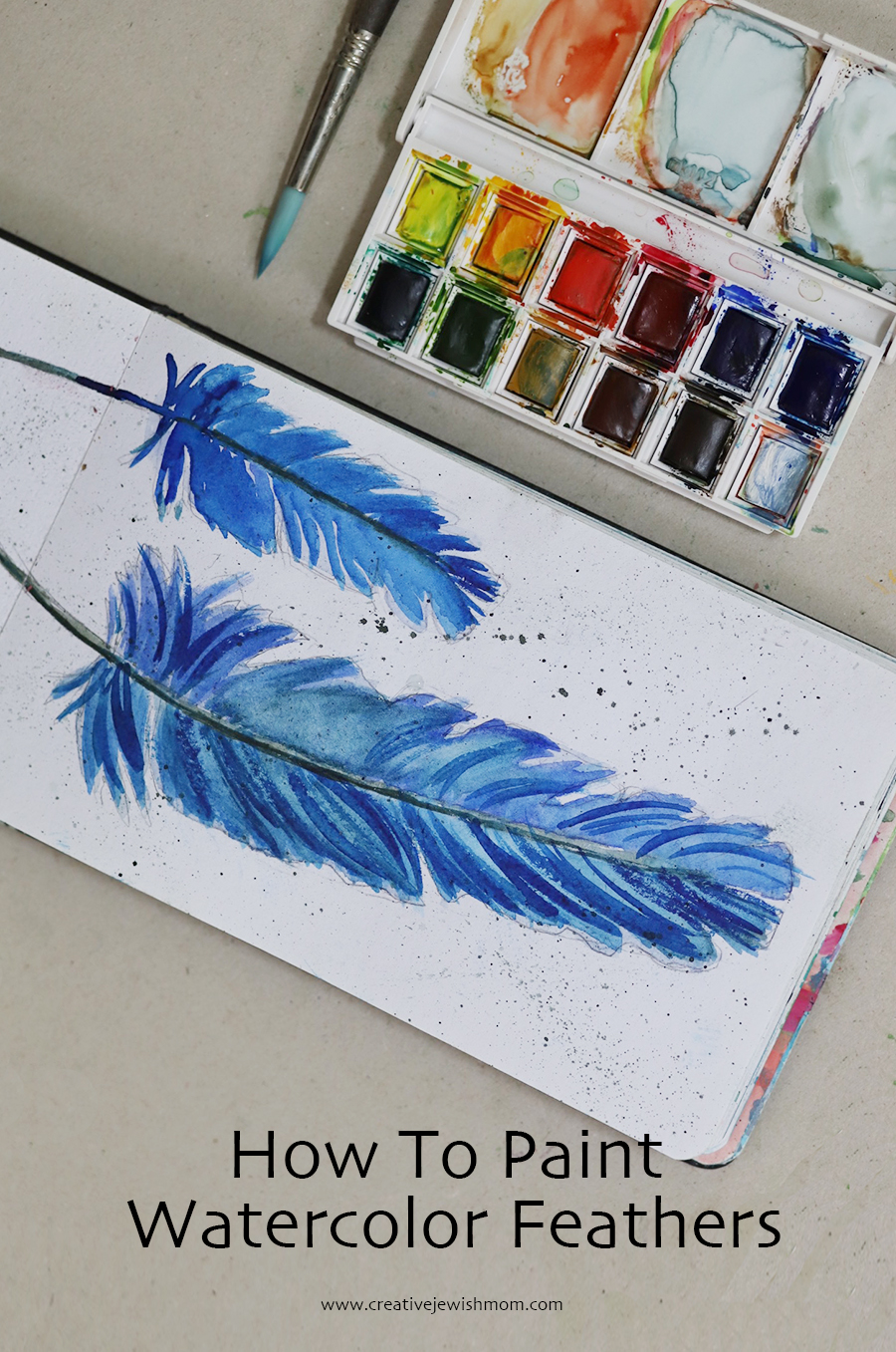 Simple Watercolor Feathers To Paint Today, For Lag B’Omer!
