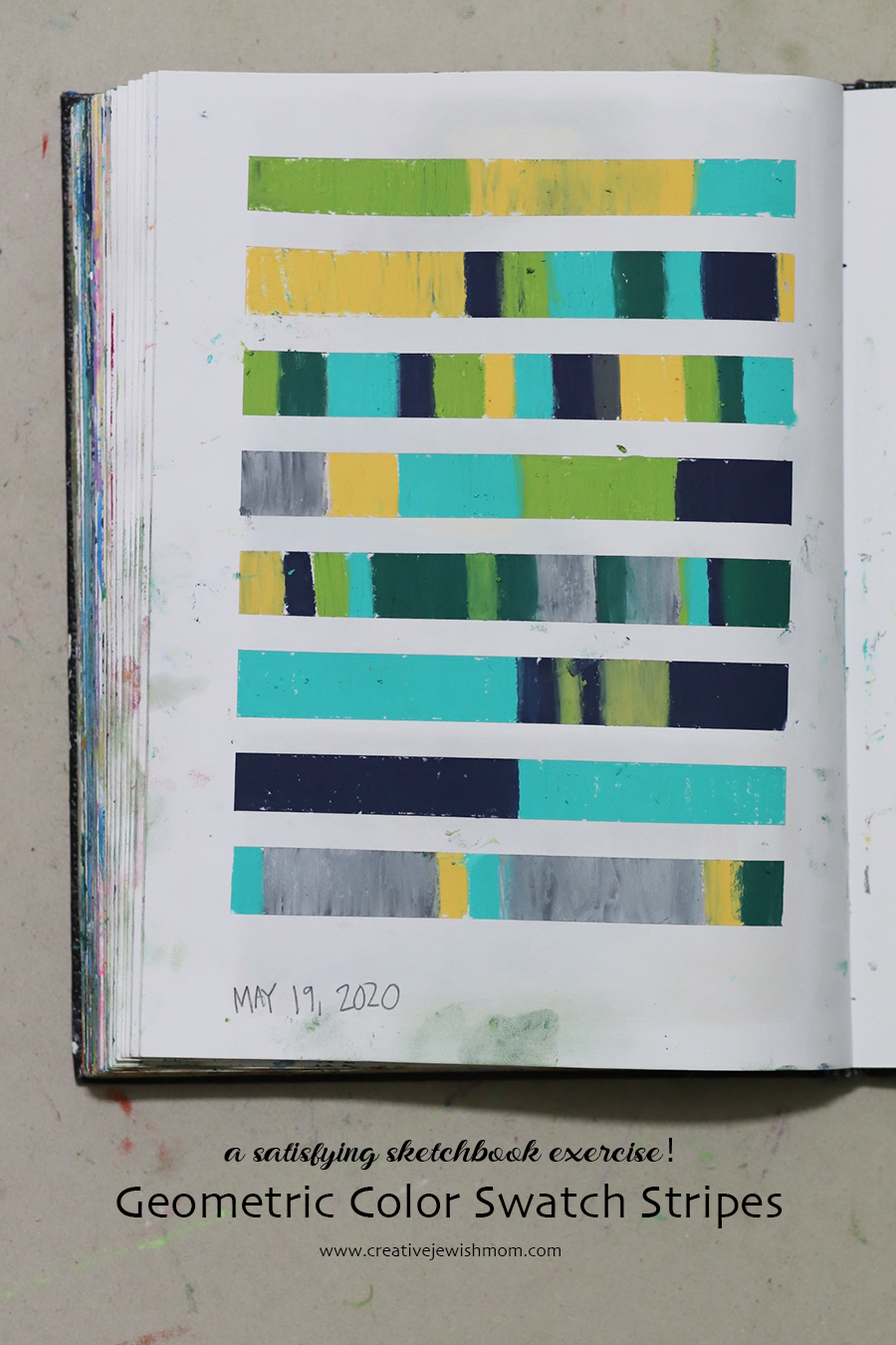 Simple Geometric Color Swatch Art