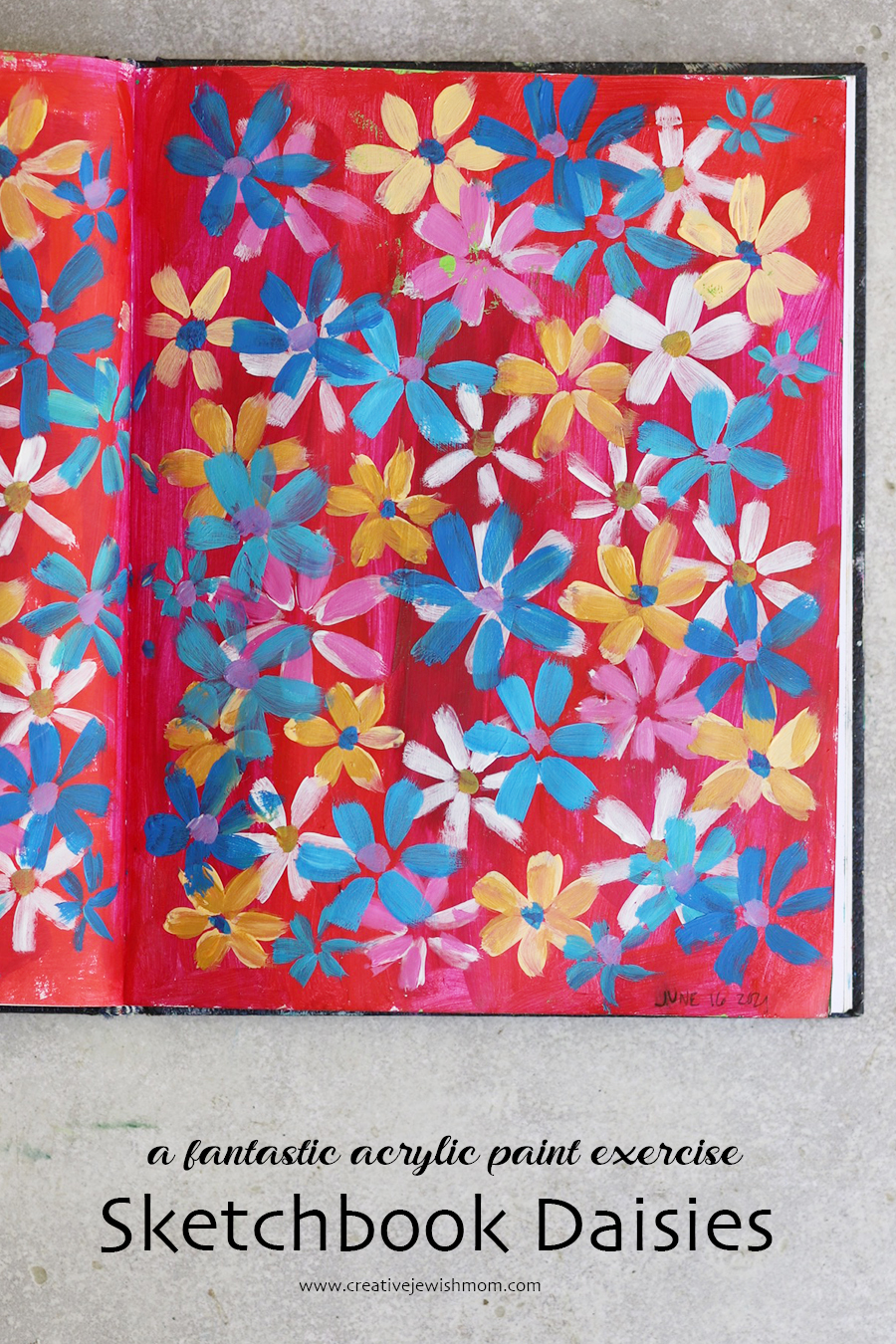 Sketchbook Brushstroke Daisies Are So Much Fun!