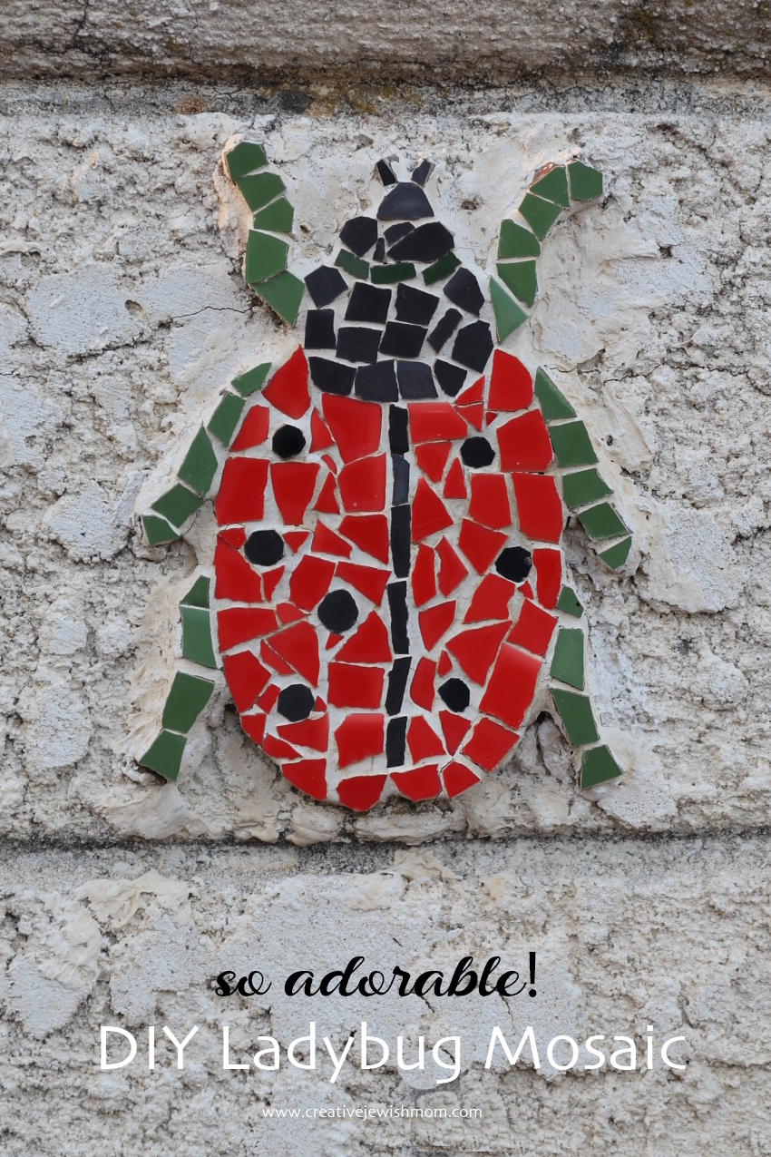 DIY Ladybug Mosaic Craft
