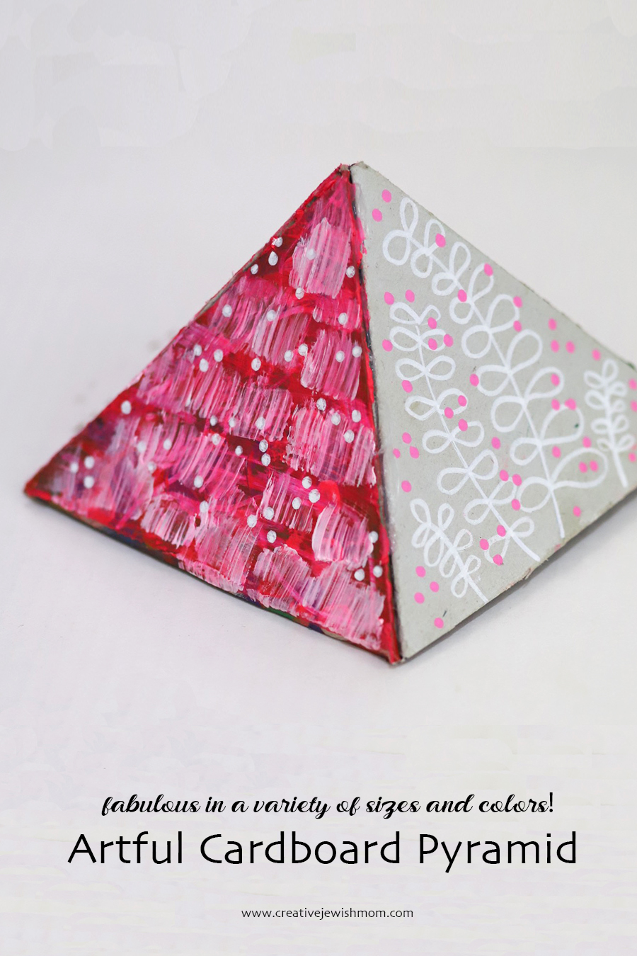 Cardboard Passover Pyramid Craft