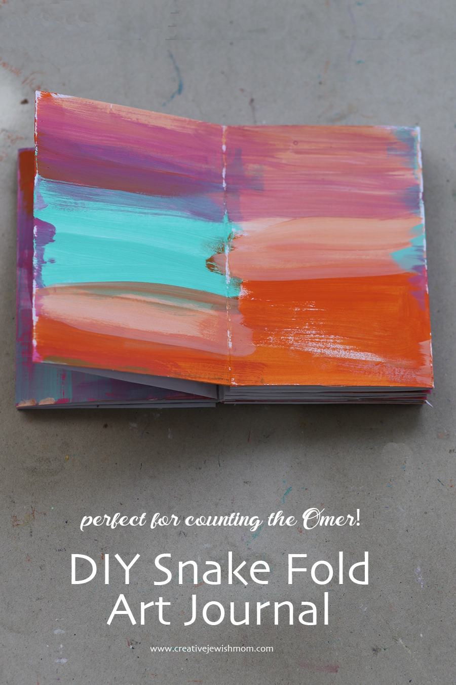 DIY Snake Fold Journal For Counting The Omer!