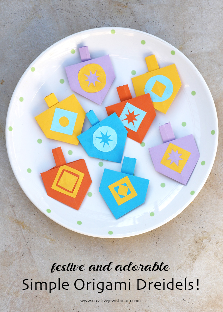 Simple Origami Dreidel Craft For Chanukah