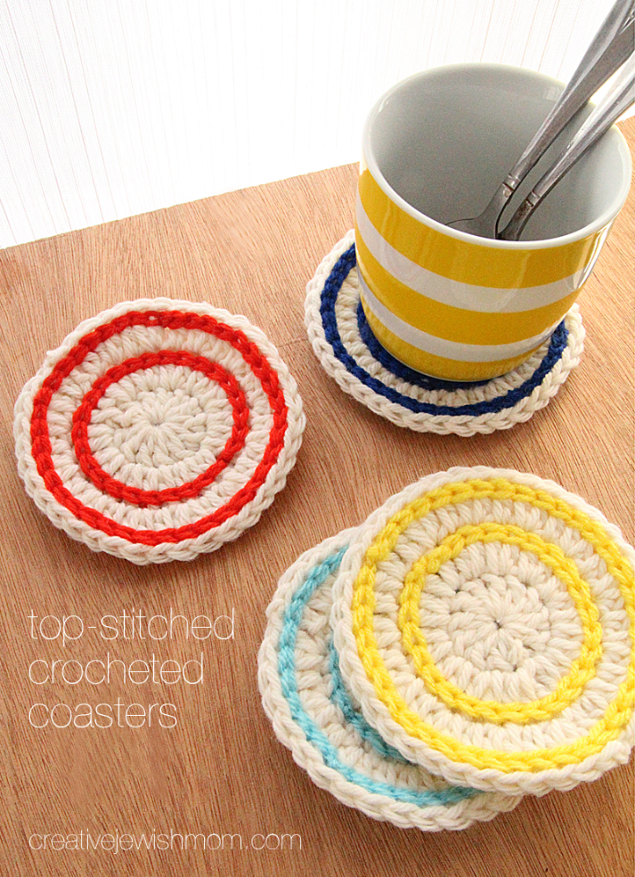 Simple Crocheted Coasters Are The Perfect Tiny Gift And Summer Take Along!
