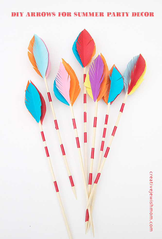 DIY Arrows Craft: Perfect For Summer Parties & L’ag B’Omer!