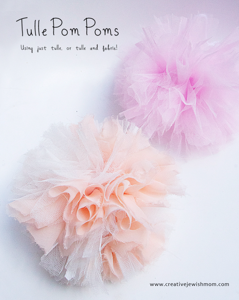 Tulle Pom Poms Using Tulle And Any Other Fabric!