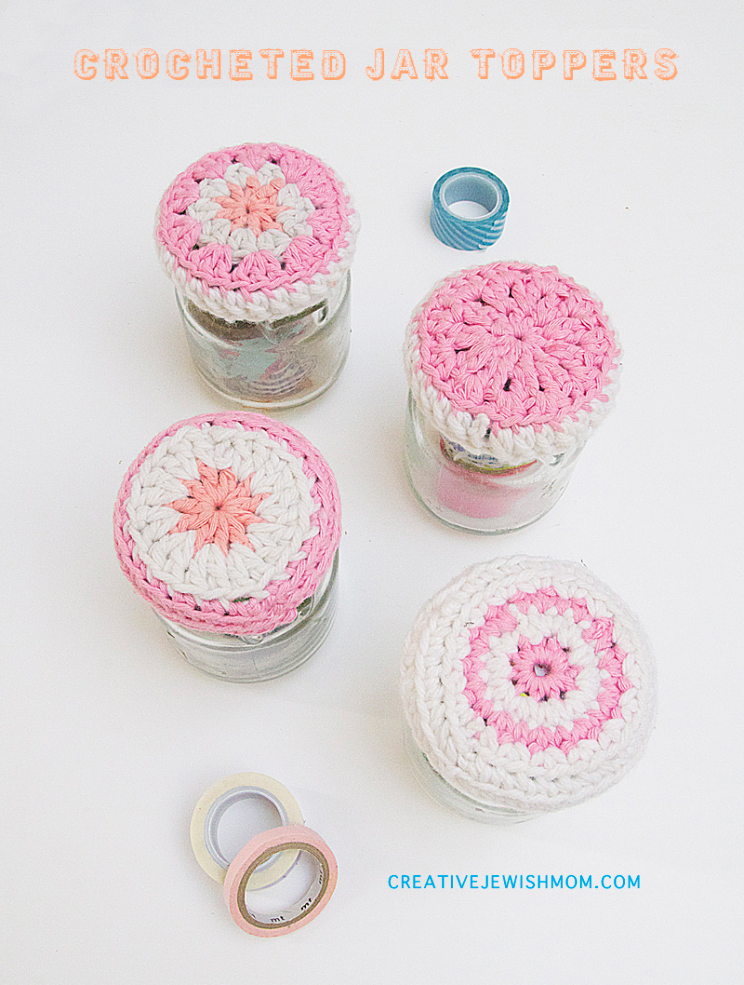 Crocheted Jar Toppers Transform Recycled Jars Into Adorable Containers!