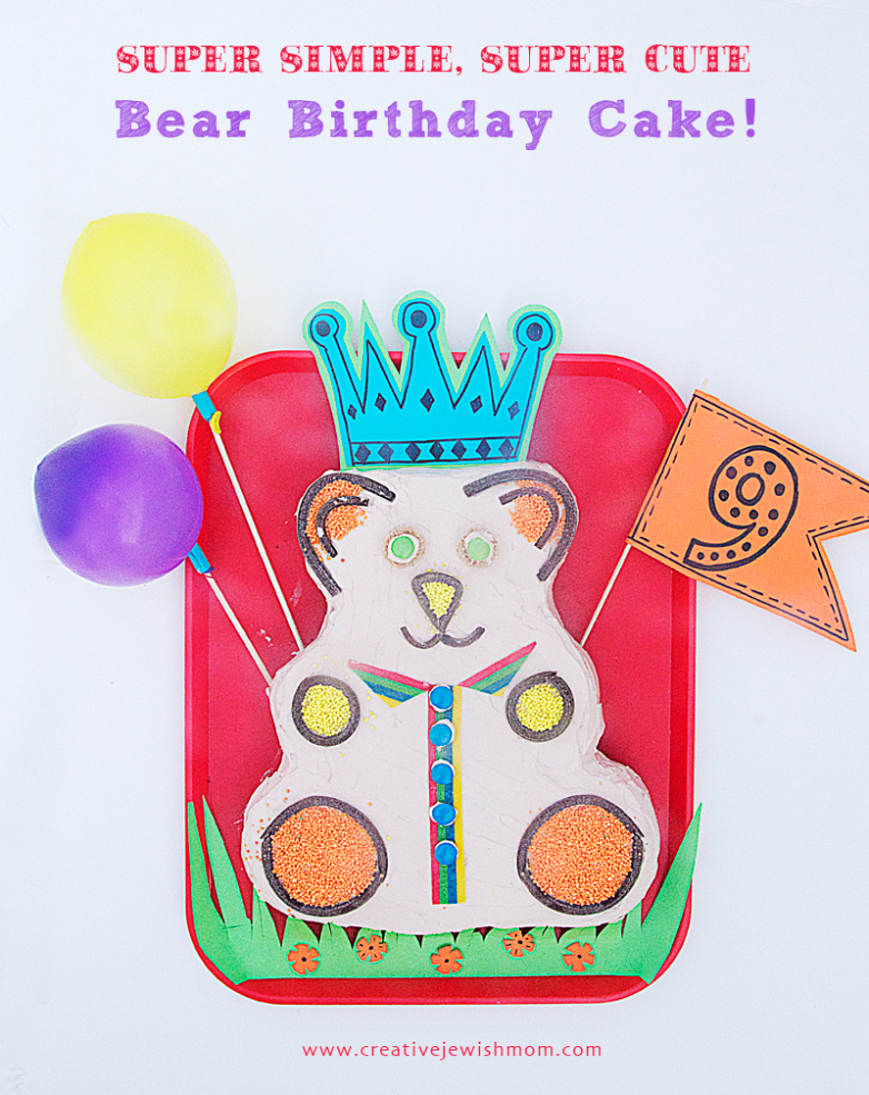 Bear Birthday Cake — Cute And Simple, For Those Who’d Rather Be Crafting!