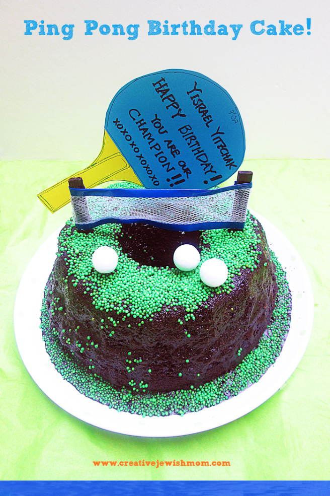 A Super Simple Ping Pong Birthday Cake!
