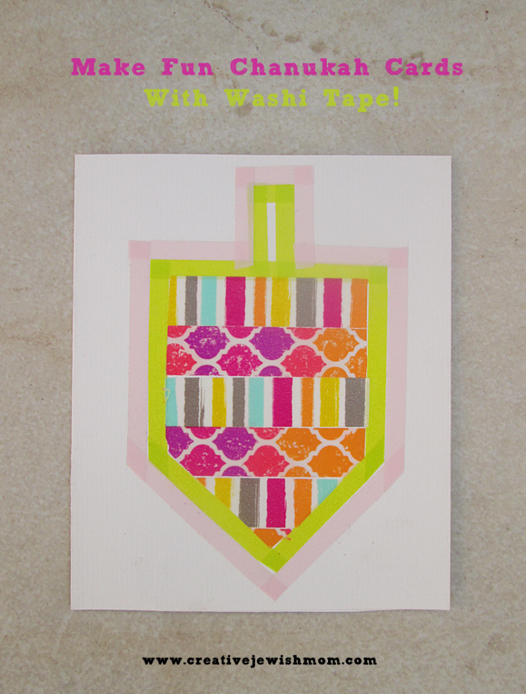 Make Fun Chanukah Cards With Washi Tape!