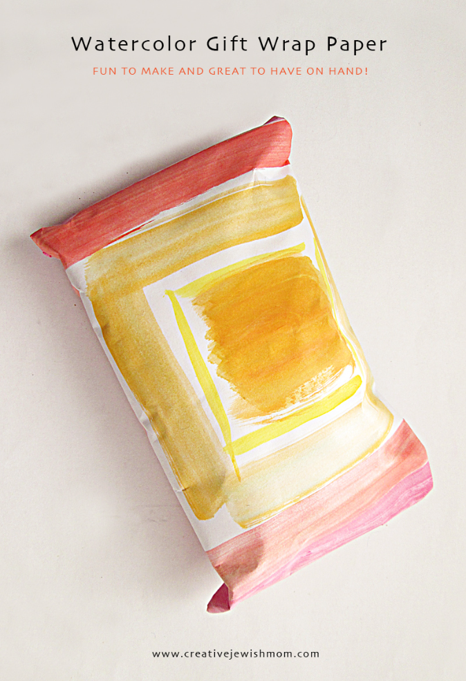 Doodle With Water Colors And Make Some Gorgeous Gift Wrap!