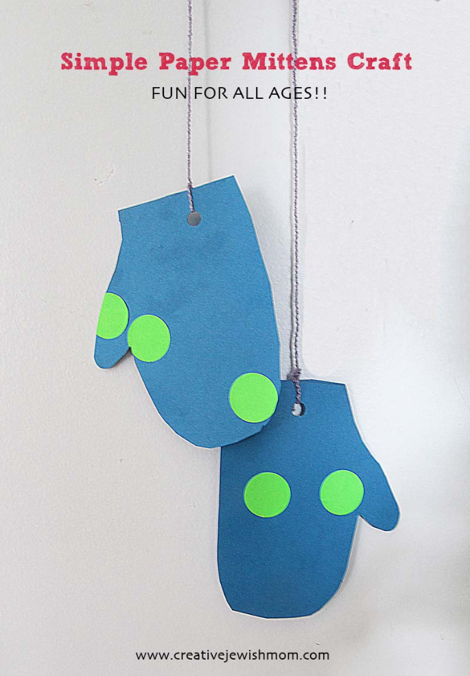 Winter Craft For Kids: Simple Paper Mittens!