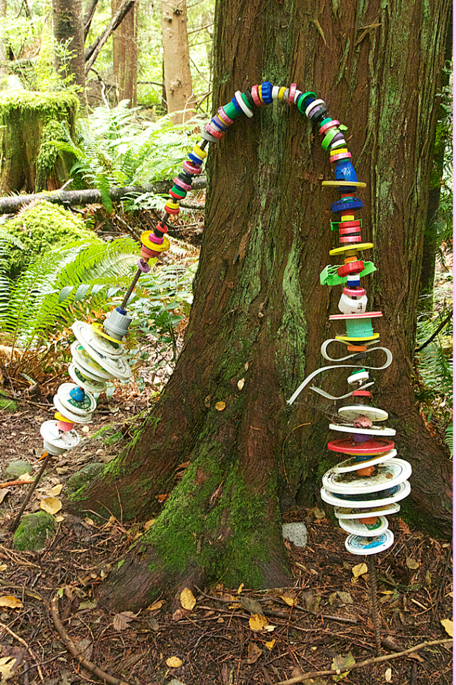 Park Sculptures Made By Kids To Encourage Recycling!
