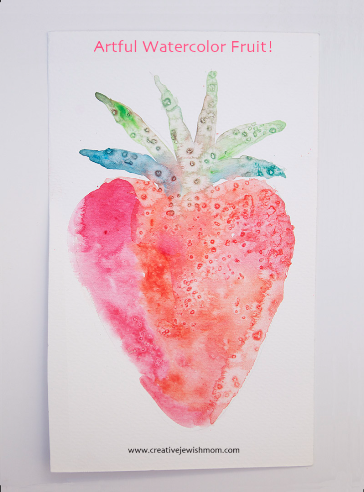 How To Paint An Artful Watercolor Strawberry