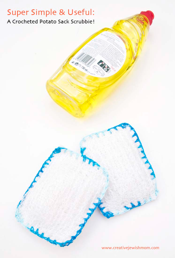 Super Quick Kitchen Scrubbie From A Mesh Potato Sack
