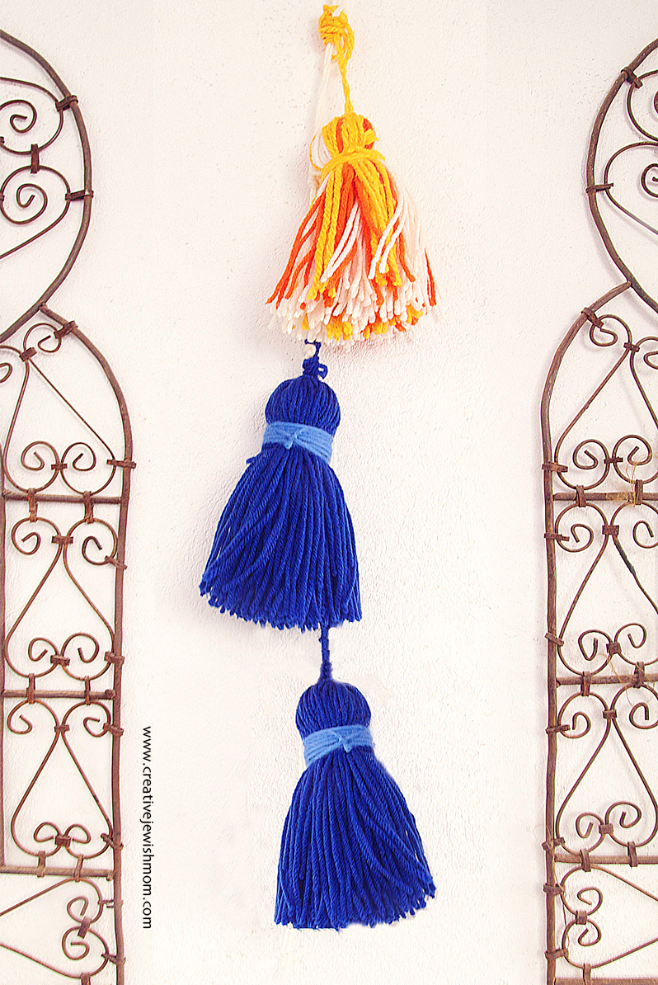 Giant Tassels Wall Decor, Great Yarn Buster!