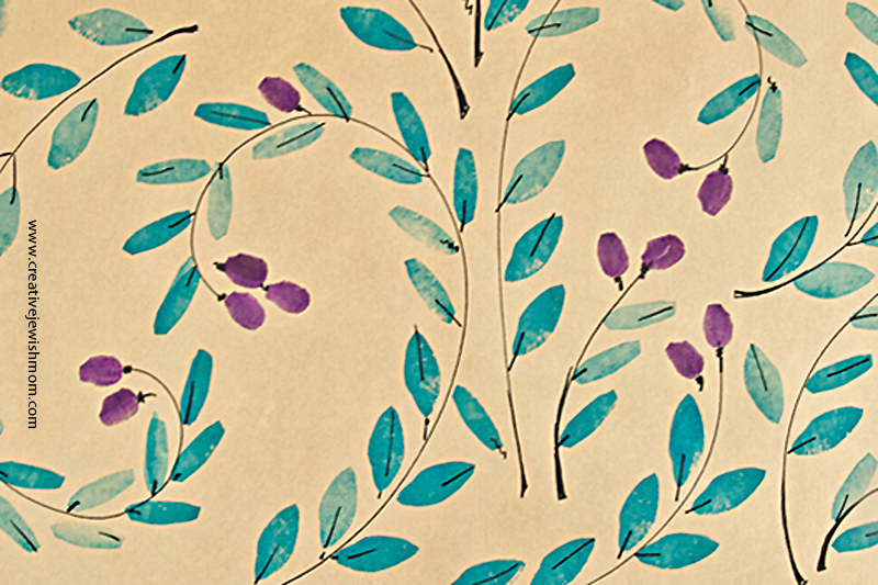 Hanukkah Craft: Make Gorgeous Potato Print Wrapping Paper