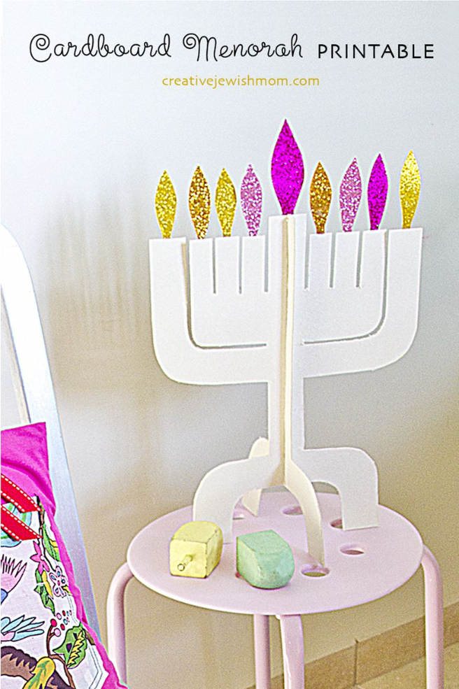 Hanukkah Menorah Craft Digital Kit Now In The Shop!