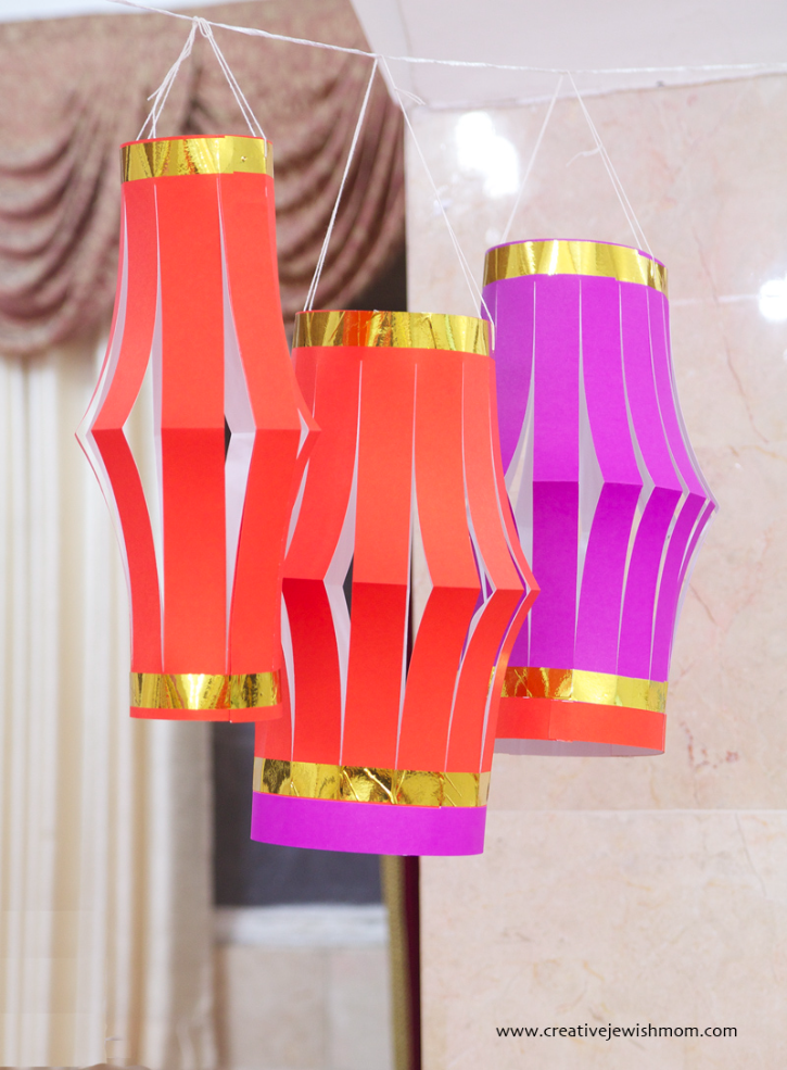 Chinese Style DIY Paper Lanterns Make Perfect Party Decorations