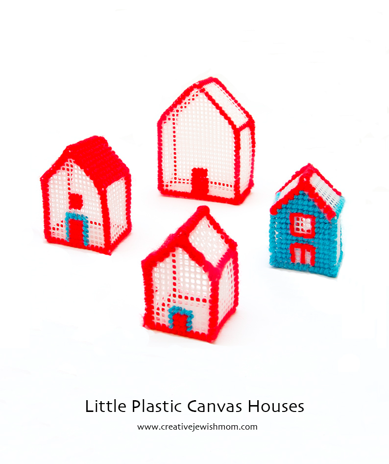 Little Plastic Canvas Houses