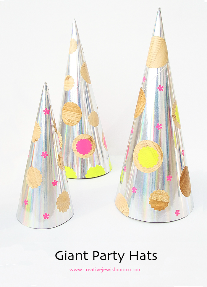 Giant DIY Party Hats Centerpiece