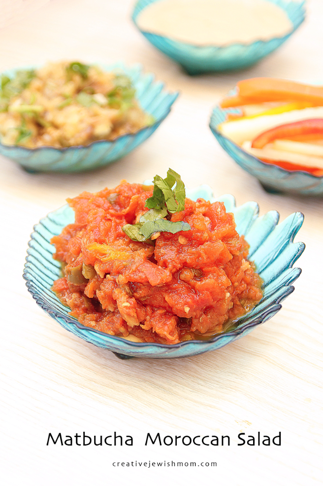 Moroccan Matbucha Cooked Tomato Salad