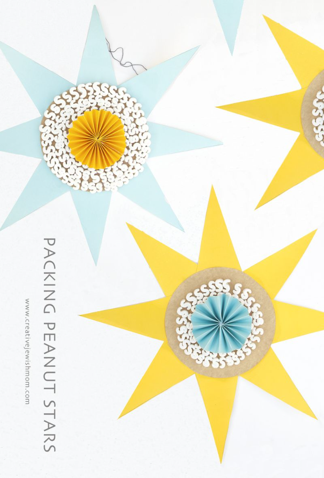 Packing Peanuts And Cardboard Stars Craft