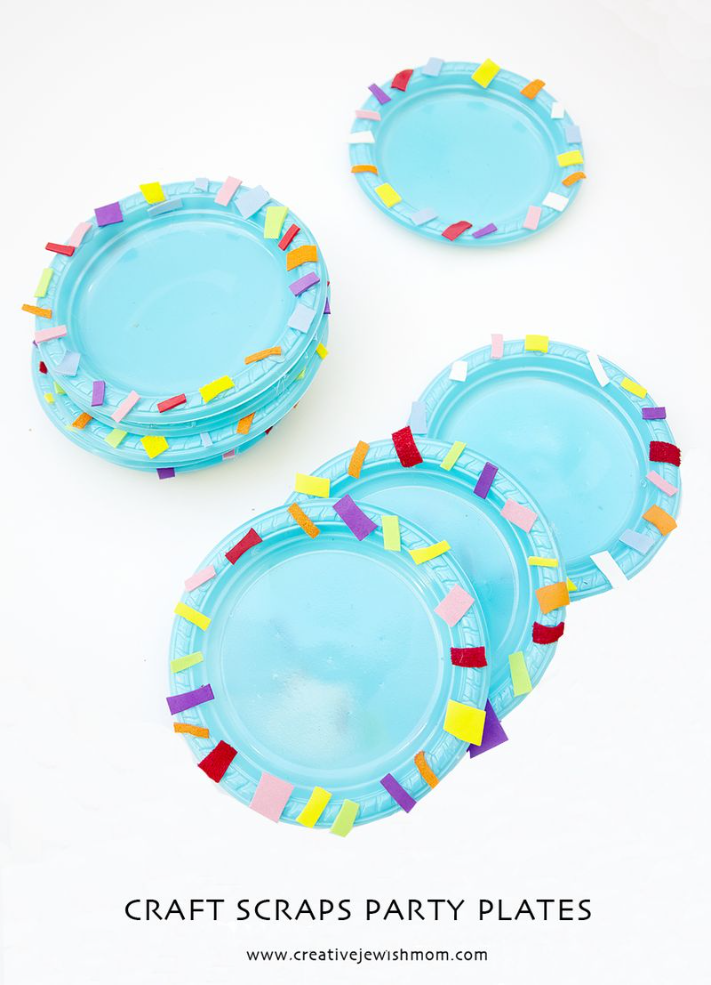 Craft Scraps Party Plates That Kids Can Make Too!