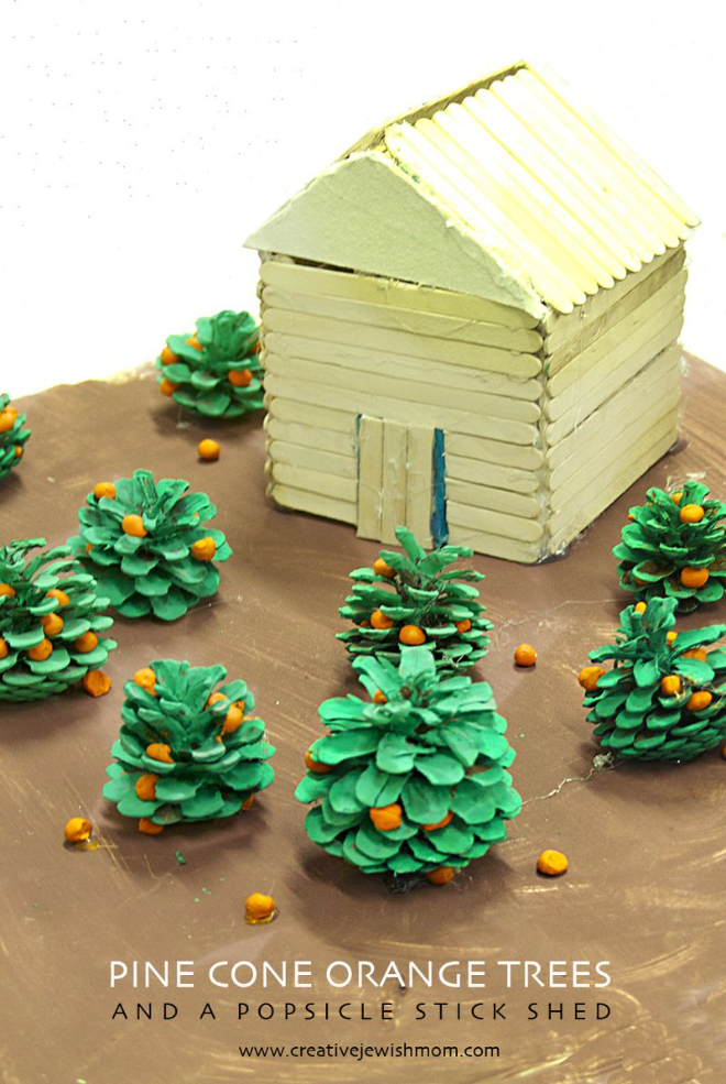 Fruit Orchard Kid’s Craft With Pine Cones