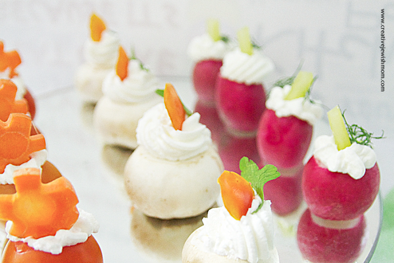 Simple Vegetables With Cream Cheese Appetizer
