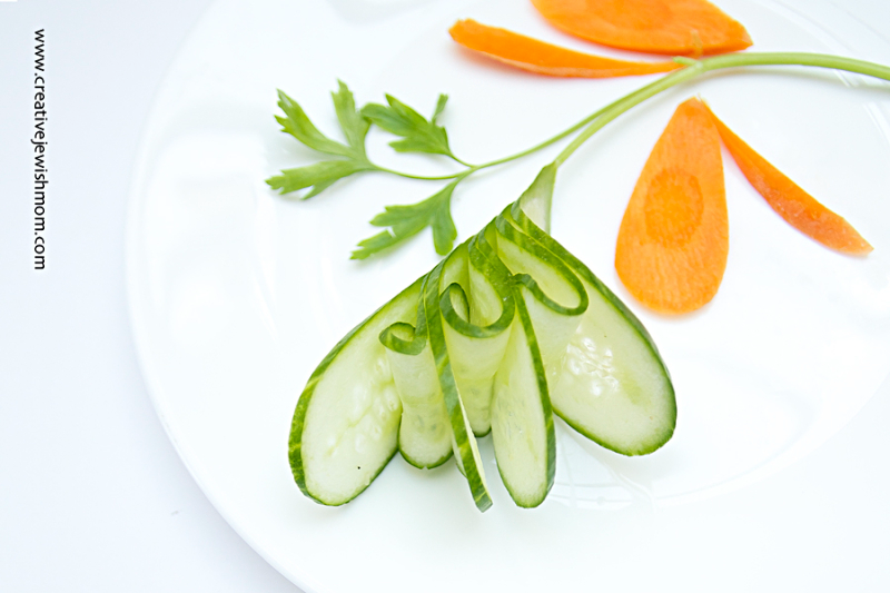 Vegetable Carving 101: Simple Cucumber Fan Garnish