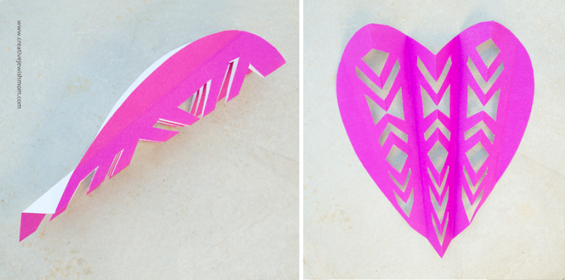 Cut Paper Heart For Quick Party Decor