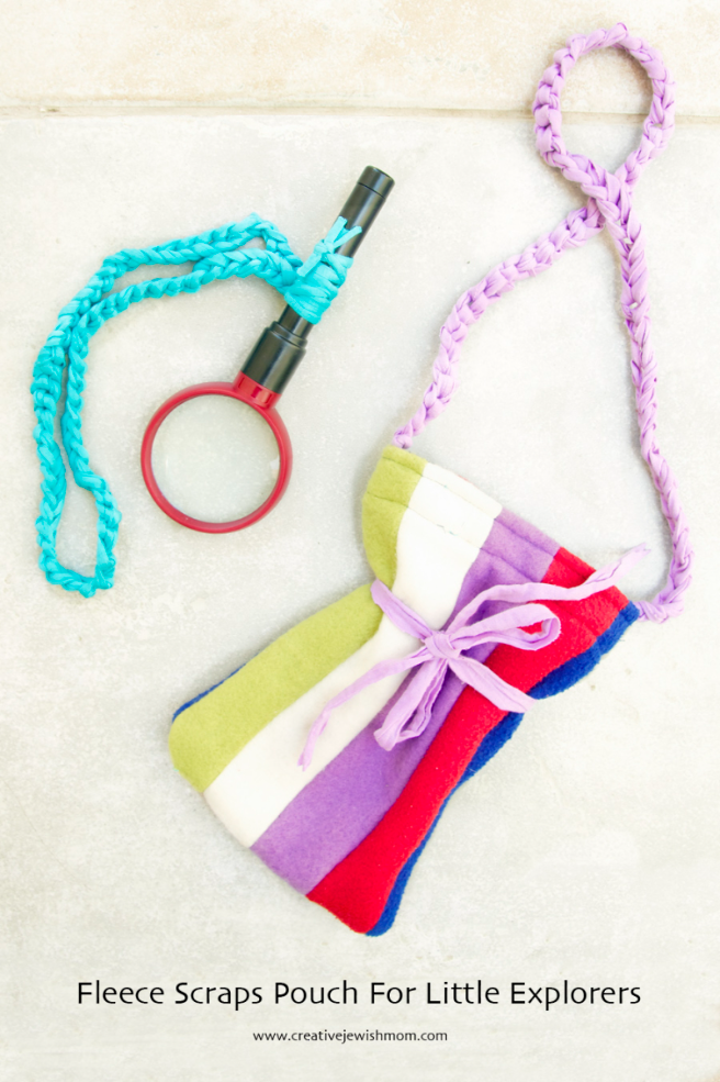 Fleece Scraps Pouch For Kids Is Perfect For Holding Magnifying Glasses!