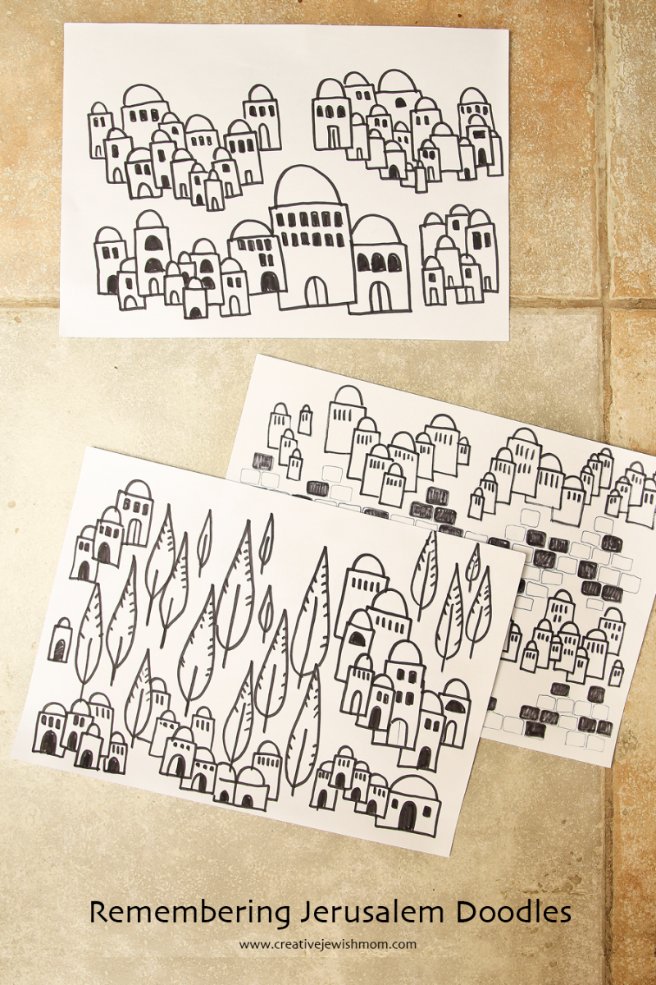 Jerusalem Doodles For The Nine Days