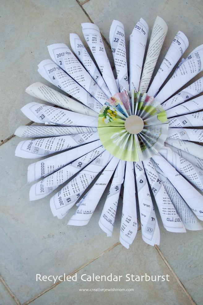 Yom Kippur Craft Using Last Year’s Calendar!