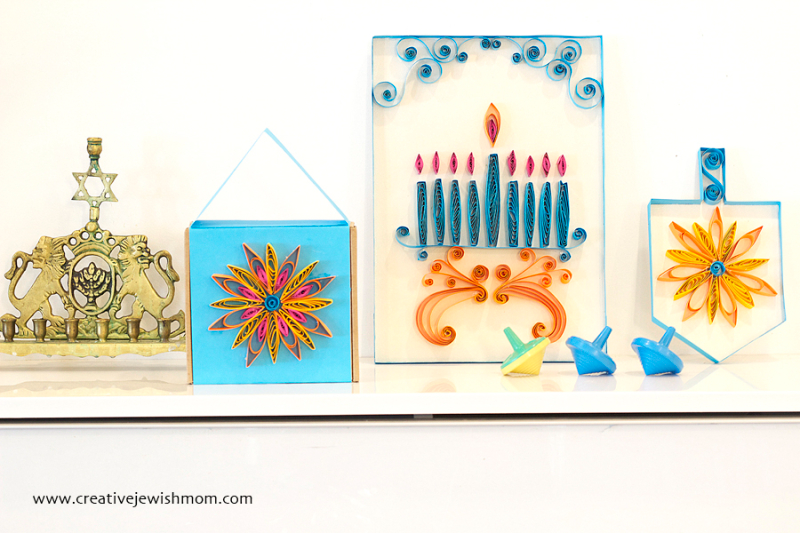 Jewish Paper Quilling: A Chanukah Menorah
