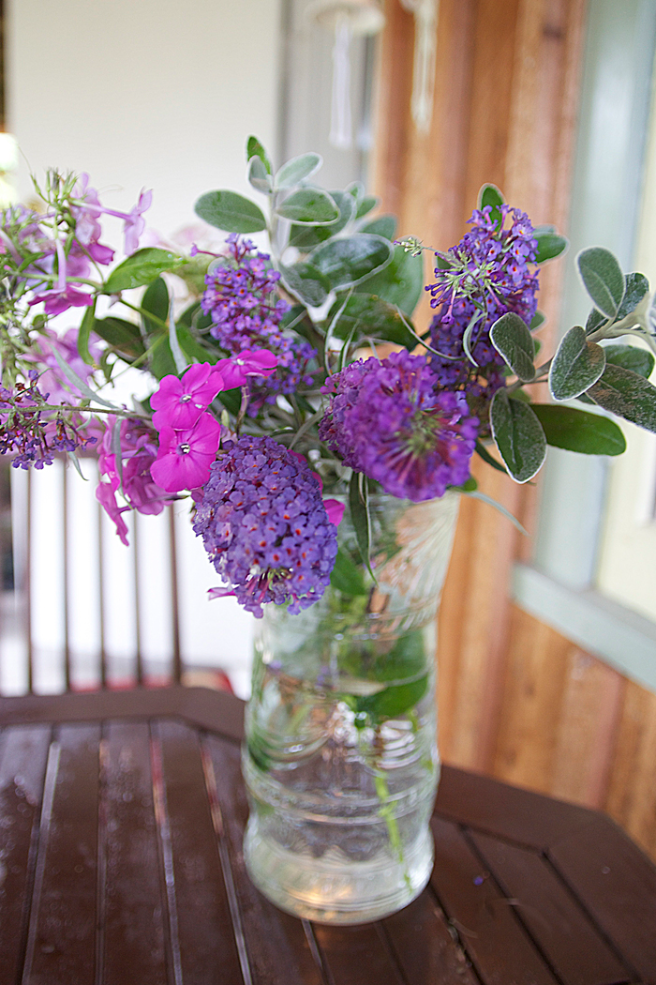 Wild Phlox and Buddleia Bouquet For Shabbat On The Sunshine Coast, BC