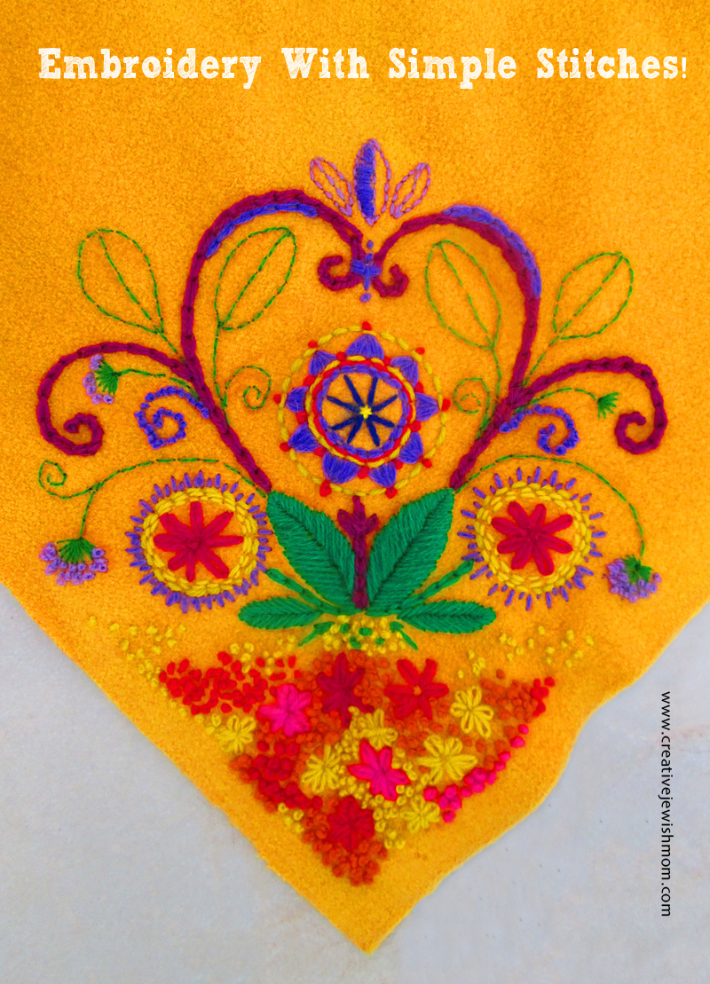 Embroidery With Simple Stitches Is So Much Fun!