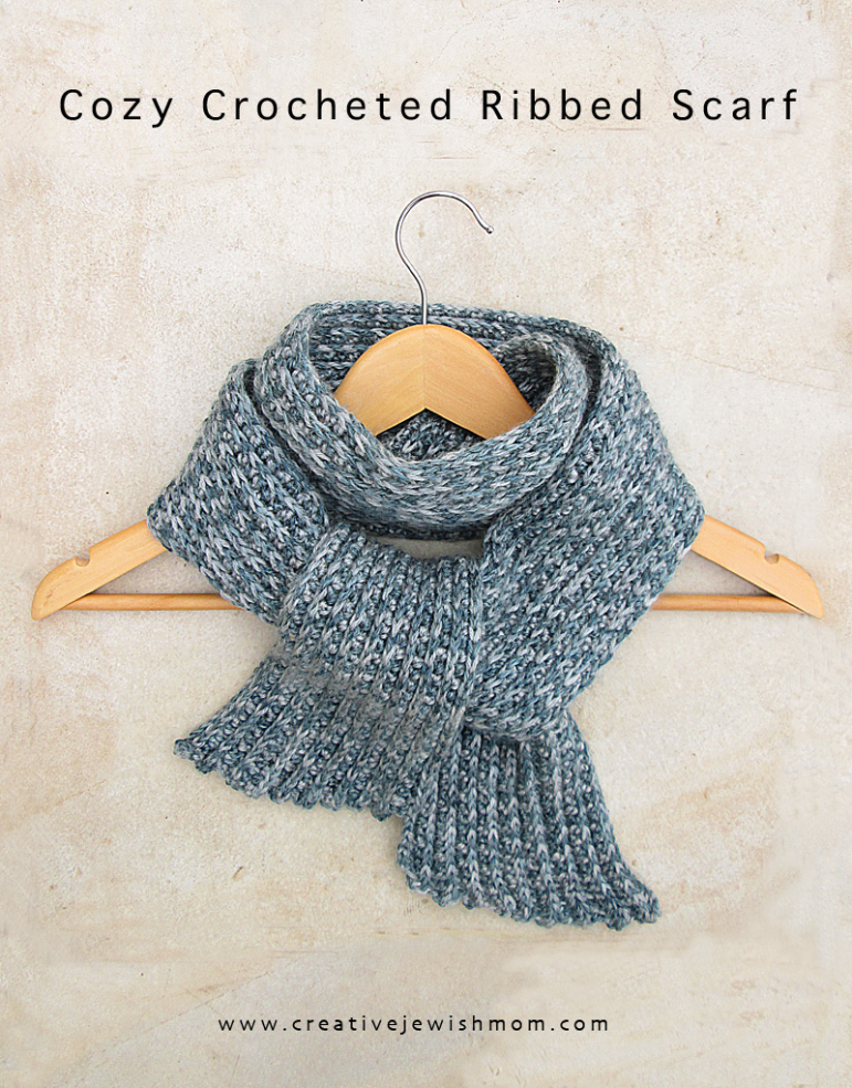 Crochet A Simply Gorgeous Ribbed Scarf With The Half-Double Crochet Stitch!