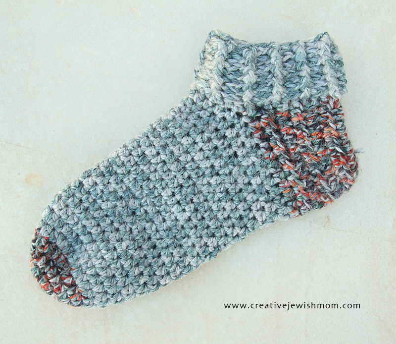 Chunky Crocheted Slipper Socks