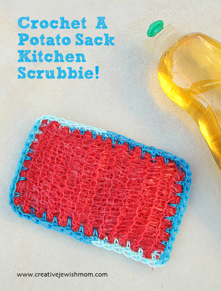 Recycle A Mesh Potato Sack Into A Kitchen Scrubbie!