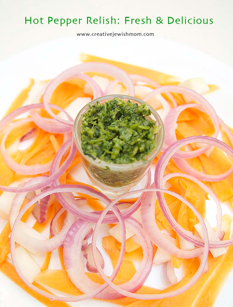 Hot Pepper Relish: Fresh And Delicious (Very Hot Or Not!)