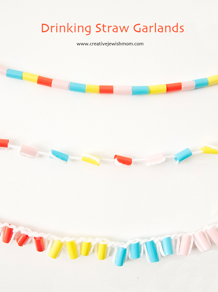 Drinking Straw Garlands Are A Perfect Way To Use Scraps!