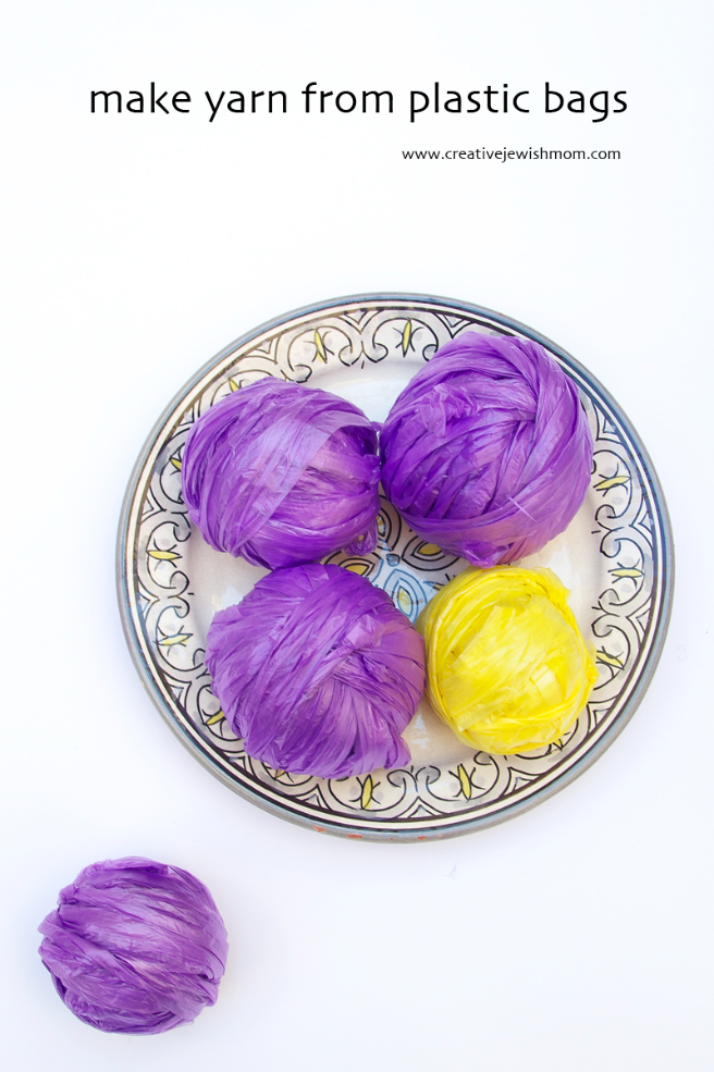 Make Yarn From Plastic Bags To Use For Holiday Crafting!