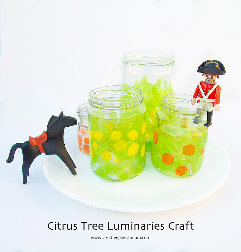 Tu B’Shevat Tissue Paper Luminaries Craft