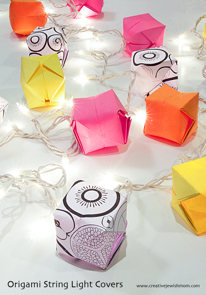 Origami String Light Covers