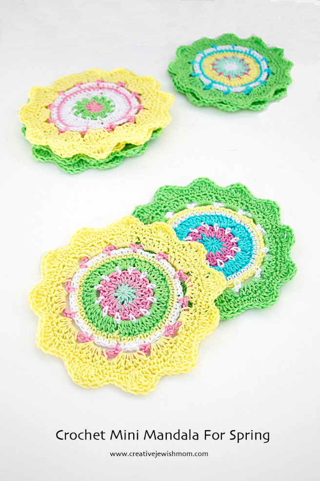 Crochet Mini Mandala Stash Buster Pattern