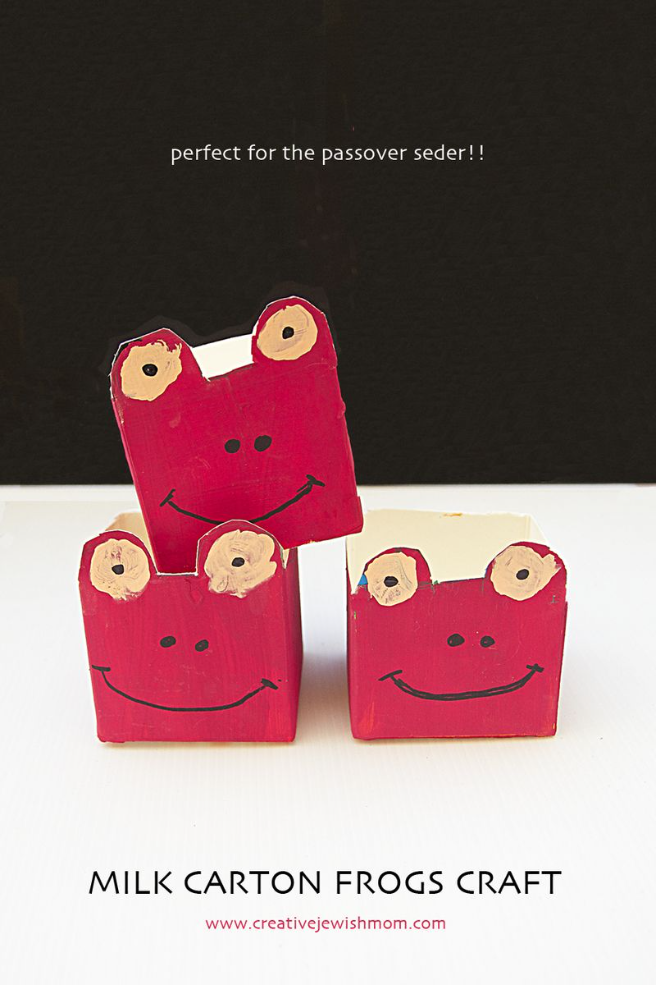 Milk Carton Frogs Craft For Passover